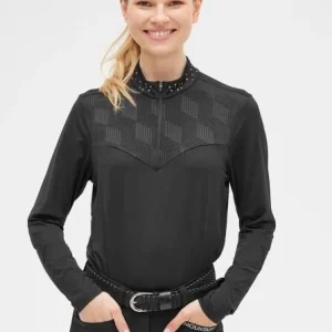 Crystal Lace Top Mountain Horse, svart