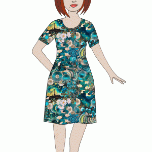 Förhandsbokning Vildaklänning Jenny, turkos (LT)