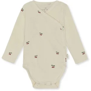 Konges Sløjd Newborn heldräkt GOTS - CHERRY