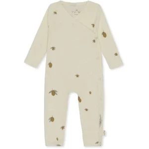Konges Sløjd Newborn Onesie GOTS - CITRON