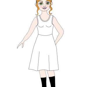 Vildaklänning Maria – välj tyg