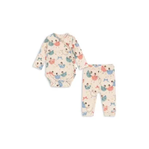 Konges Sløjd Grundläggande Nyfödd Set - GOTS - Båge Ballerina