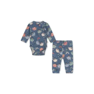 Konges Sløjd Grundläggande Nyfödd Set - GOTS - Snow Bow Ballerina