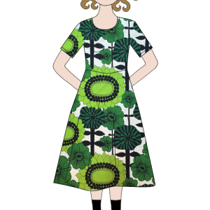 Klänning Brita, Albertina grön