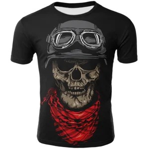 Dödskalle T-Shirt  Demonic Biker