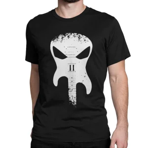 Dödskalle T-Shirt  Skull Guitar