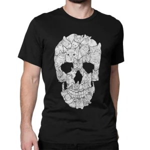 Dödskalle T-Shirt  Skull Of Cats