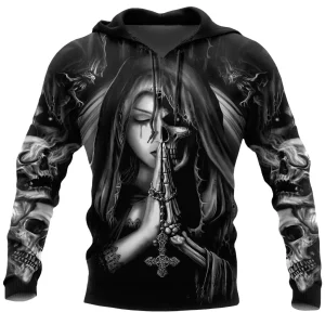 Dödskalle Tröja  Gothic Prayer