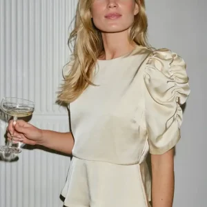 Benua heavy sateen blouse