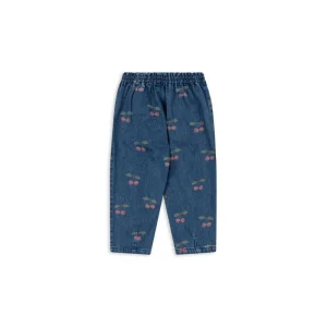 Konges Sløjd Magot Fläsebukser - GOTS - Ma Grande Cerise/Denim