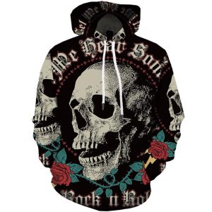 Dödskalle Tröja  Rock & Roll Skull