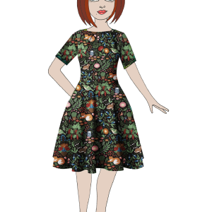 Carina-Vildaklänning Saga – Trädgård