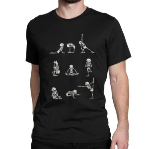 Dödskalle T-Shirt  Skeleton Yoga