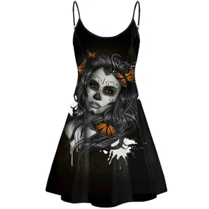 Dödskalle Klänning  Butterfly Attraction