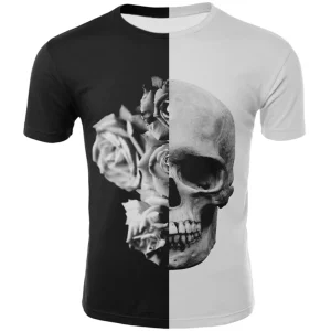 Dödskalle T-Shirt  Life And Death