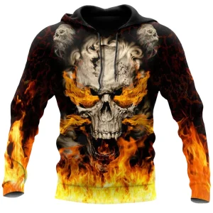 Dödskalle Tröja  Flaming Death