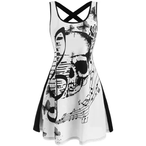 Dödskalle Klänning  Deadly Notes